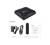 Boîtier TV intelligent X96 Max Plus, Android 1000, Amlogic S905x3, Quad Core, 4 Go de RAM, 32 Go de ROM, lecteur multimédia 8K, 9,0 Mo, avec