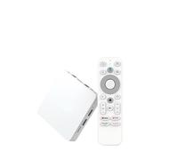 Boîtier TV KP1 certifié Google Netflix 4K Android 12.0 Lecteur multimédia 32G Prise en charge Chromecast Dolby Atmos 5G Wifi BT5.0.(L White)