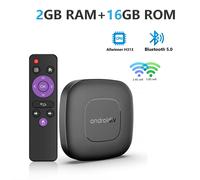 Boîtier TV Mortal T1 Allwinner H313, Android 14, 2,4 GHz et 5 GHz, Wi-Fi 6, 4K, BT 5.0, assistant vocal, lecteur multimédia intelligent, prix d'usine,Télécommande infrarouge T1 2G16G