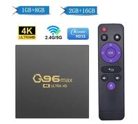 Boîtier TV Q96 MAX Android 15 Allwinner H313 Lecteur Multimédia H.265 8 Go 128 Go WiFi 4G 5G HD 4K Home Cinéma IPTV q96max64gbtf