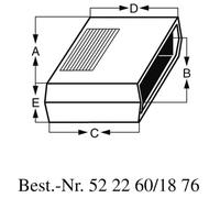 Boîtier universel TEKO KL 22.9 ABS, aluminium noir 128 x 72 x 178 1 pc(s)