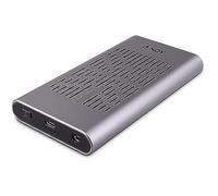 LINDY Boîtier USB 3.2 Gen 2x2 Dual SSD M.2 NVMe Aluminium 20 Gbit/s Clonage