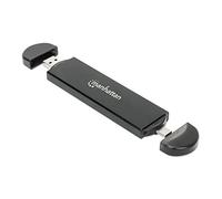 Boîtier USB - MANHATTAN - 130639 - Aluminium - USB 3.2 Gen 2 - Compatible SSD M.2 NVMe/SATA