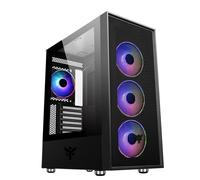 Boîtier Vertibra H210 - Gaming Middle Tower- 4x12cm Argb Fan 2xUSB3- Side Panel