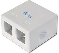 Boîtier vide DIGITUS pour 2 modules Keystone blanc pur