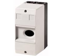 Boîtier vide Eaton CI-PKZ01 281403 montage en saillie, avec interrupteur (L x l x H) 80 x 97 x 160 mm gris 1 pc(s)