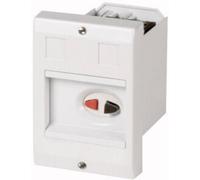 Boîtier vide Eaton E-PKZ01 281633 montage encastré, avec interrupteur (L x l x H) 80 x 85 x 129 mm gris 1 pc(s)