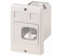 Boîtier vide Eaton E-PKZ01-G 281634 montage encastré, avec interrupteur, avec membrane (L x l x H) 80 x 85 x 129 mm gris 1 pc(s)