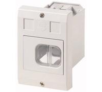 Boîtier vide Eaton E-PKZ01-G 281634 montage encastré, avec interrupteur, avec membrane (L x l x H) 80 x 85 x 129 mm gris 1 pc(s)