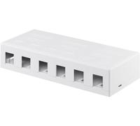 Boîtier vide Keystone 6 ports-permet un montage facile 79379
