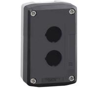 Schneider Electric – Boîte 2 trous Ø22 – Harmony XAL XALD02 – couvercle gris foncé, fond gris clair