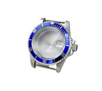 Boîtier Vintage NH35 39,5 mm en Acrylique, Lunette 120 clics, GMT/SUB en Aluminium, for Montres NH34/NH35/NH36(Red)