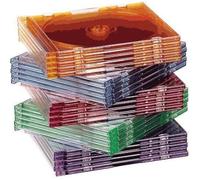 Boîtiers CD Crystal Color - pack de 25