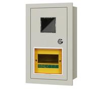 Boîtiers de Compteurs Électriques À Montage en Surface/encastrés Boîtiers de Compteurs for Immeubles Locatifs de 1/2/3/5/6/8/10 Unités Boîtiers Étanches(Flush Mounting,1)