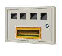 Boîtiers de Compteurs Électriques À Montage en Surface/encastrés Boîtiers de Compteurs for Immeubles Locatifs de 1/2/3/5/6/8/10 Unités Boîtiers Étanches(Surface Mounting,4)