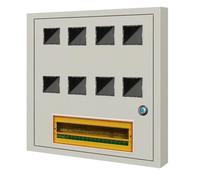 Boîtiers de Compteurs Électriques À Montage en Surface/encastrés Boîtiers de Compteurs for Immeubles Locatifs de 1/2/3/5/6/8/10 Unités Boîtiers Étanches(Flush Mounting,10)