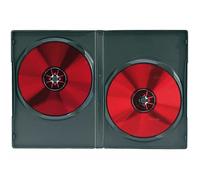 Boîtiers DVD/CD - PEARL - Lot de 10 - Rectangulaires - Noir - Pour 2 disques chacun