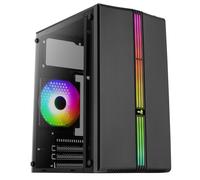 Aerocool Boîtier Evo Mini RGB – Mini-Tour Micro-ATX avec panneau vitré – Noir