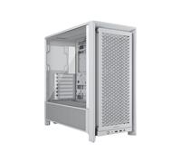 Corsair Boîtier PC taille moyenne Frame 4000D RS – 3x ventilateurs RS, Infinirail, 360mm – Blanc