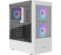 GAMDIAS Boîtier Moyen Tour ATX Talos E3, Mesh RGB, panneaux vitrés, Blanc