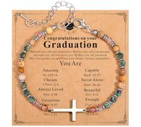 Boiveco Cadeaux de remise de diplôme 2026 pour elle et lui, bracelets de remise de diplôme de classe 2026 avec boîte cadeau unique, souvenir inspirant pour femmes et hommes, diplômés du collège