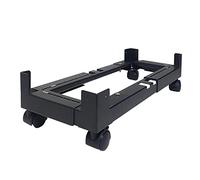 BOIWEX Support de tour PC, Support de tour d'ordinateur réglable for PC mobile avec 4 roulettes roulantes, support de tour d'ordinateur for la plupart des PC sous le bureau à domicile