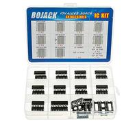 BOJACK 10 Valeurs 30 pièces Série IC logique Schottky à faible puissance Comprenant: 74LS00N 74LS02N 74LS04N 74LS08N 74LS32N 74LS47N 74LS86N 74LS90N 74LS138N 74LS245N IC de puces Kit