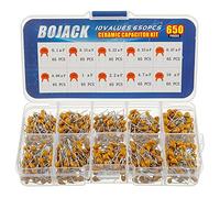 BOJACK 10 valeurs 650 pièces Kit d'assortiment de haute qualité en céramique condensateurs de Capacité de 0.1 uf / 100 nF à 10 uF Emballer dans une boîte