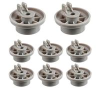 BOJACK 165314 Roulettes pour Panier Inférieur de Lave Vaisselle, Compatible avec Bosch et Thermador 420198 PS3439123 63016302400 (Lot de 8 Pièces)