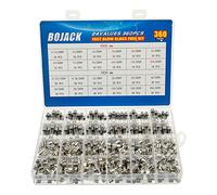 BOJACK 24 valeurs 360 pièces Kit d'assortiment de fusibles en verre à fusion rapide 250V 5x20mm 6x30mm 0,25 0,5 1 2 3 4 5 6 7 8 10 12 15 20A Emballage dans une boîte en plastique transparente