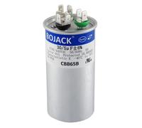 BOJACK 30 + 5 uF 30/5 MFD ± 6% 370 V/440 V CBB65 Dual Run Condensateur de démarrage circulaire pour moteur AC Run oder Fan Start oder Condensateur donné