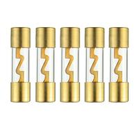 BOJACK 60A Verre Plaqué Or AGU Fusible Audio de Voiture pour Voiture/Auto/Marine Audio Amplificateur Stéréo Protection de Puissance (Lot de 5 Pcs)