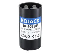 BOJACK 88-108 uF/MFD 220-250 VAC Voltes 50/60 Hz Condensateur de démarrage rond universel Pièces de rechange électriques