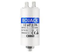 BOJACK CBB60 12uF 450V Condensateur de Démarrage moteur de Moteur pour Pompe de Piscine 12µF 450 Volt 35x68MM Connecteur M8 50/60Hz