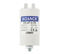BOJACK CBB60 18uF 450V Condensateur de Démarrage moteur de Moteur pour Pompe de Piscine 18µF 450 Volt 45x70MM Connecteur M8 50/60Hz
