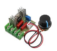 BOJACK Contrôleurs de Vitesse de Moteur 2000W SCR AC Régulateur de Tension 50-220V PWM Variateur Régulateur de Thermostat avec Bouton et Fil Externes