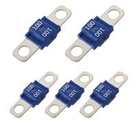 BOJACK Fusible Midi à courant élévé Bolt-on Fusible 100A Amp Bleu pour voitures, camions, véhicules de construction, bus, caravanes (lot de 5 100A)