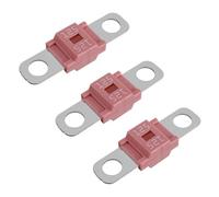 BOJACK Fusible Midi à courant élévé Bolt-on Fusible 125A Amp rouge pour voitures, camions, véhicules de construction, bus, caravanes (lot de 3 125A)