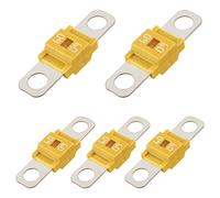 BOJACK Fusible Midi à courant élévé Bolt-on Fusible 60A Amp Jaune pour voitures, camions, véhicules de construction, bus, caravanes (lot de 5 60A)