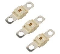 BOJACK Fusible Midi à courant élévé Bolt-on Fusible 80A Amp Blanc pour voitures, camions, véhicules de construction, bus, caravanes (lot de 3 80A)