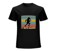 Bojack Horseman It Gets Easier Mens T-Shirt Black Unisex Mens Tees M
