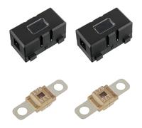 BOJACK Lot de 2 ANS Porte Fusibles de Voiture et 2 Fusibles Midi Boulonnés à Courant élevé 175A pour Voitures, Camions, Véhicules