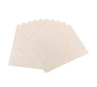 BOJACK Plaque Mica Micro Ondes Pièces de Four à Micro-ondes Feuille de Mica Universelle Couverture de Guide d'ondes 150×120mm (Lot de 10 Pièces)