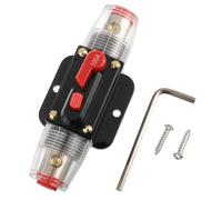 BOJACK Porte-Fusible de réinitialisation de disjoncteur en ligne 100A, Porte-fusible de réinitialisation manuelle 12V-24V DC pour la protection du système audio de bateau