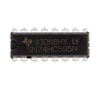 BOJACK SN74HC595N Registres à décalage de compteur 8 bits Registres de sortie à 3 états Circuits intégrés DIP-16 (lot de 25 pièces)