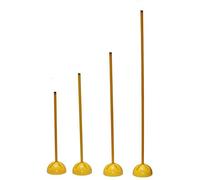 Boje Sport Jalon en Plastique, 100 cm, avec Socle Multi-Fonctions remplissable, Couleur: Jaune - 1x xs100y