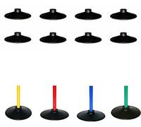 Boje Sport Lot de 16 Pieds en Caoutchouc/socles en Caoutchouc pour Jalons en Plastique - 16x VG