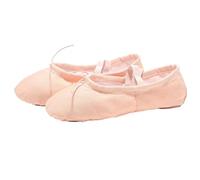 BOJHGO Chaussons de ballet en tissu for tête yoga, chaussons for professeur gymnastique, exercices salle, chaussures danse toile for enfants, filles et femmes(Pink,EU24(15.5cm))