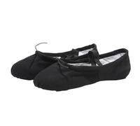 BOJHGO Chaussons de ballet en tissu for tête yoga, chaussons for professeur gymnastique, exercices salle, chaussures danse toile for enfants, filles et femmes(Black,EU28(17.5cm))