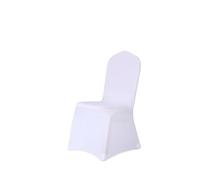 BOJHGO Housse de Chaise Salle à Manger, 50 pièces, épaissie, Force élastique, hôtels, célébration Mariage, Banquet, Housse Tabouret connectée pour Chaises(White)